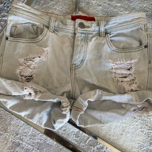 Tigerlily Denim Cuff Shorts